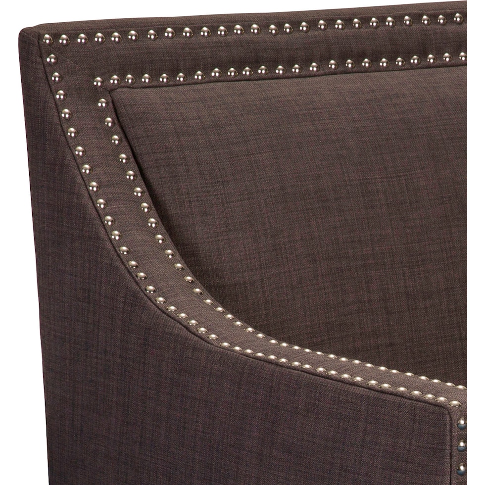 adonis dark brown accent chair   
