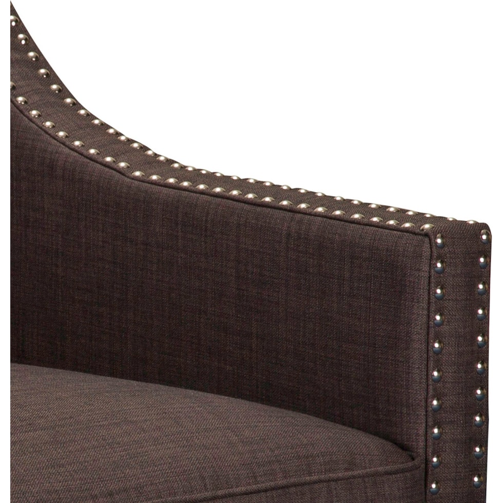 adonis dark brown accent chair   