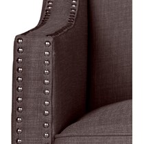 adonis dark brown accent chair   