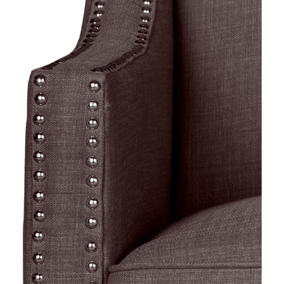 adonis dark brown accent chair   