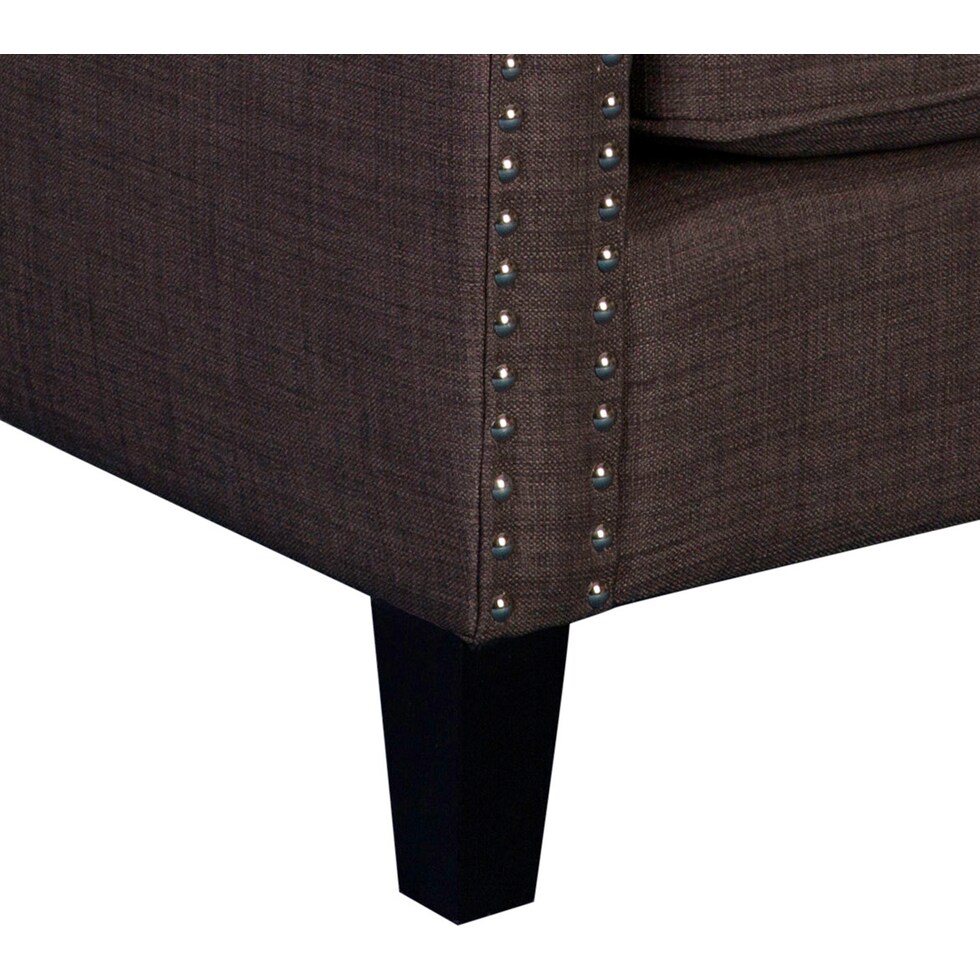 adonis dark brown accent chair   