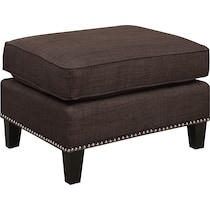 adonis dark brown ottoman   