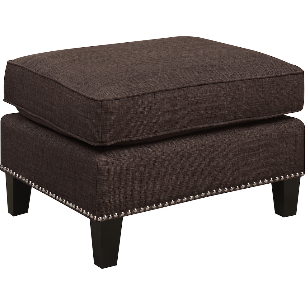 adonis dark brown ottoman   