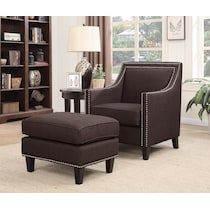 adonis dark brown ottoman   