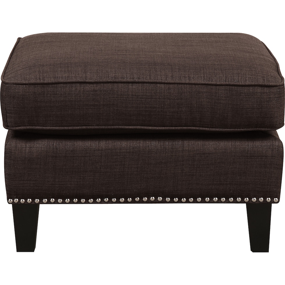 adonis dark brown ottoman   