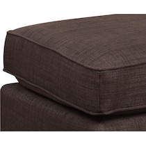 adonis dark brown ottoman   