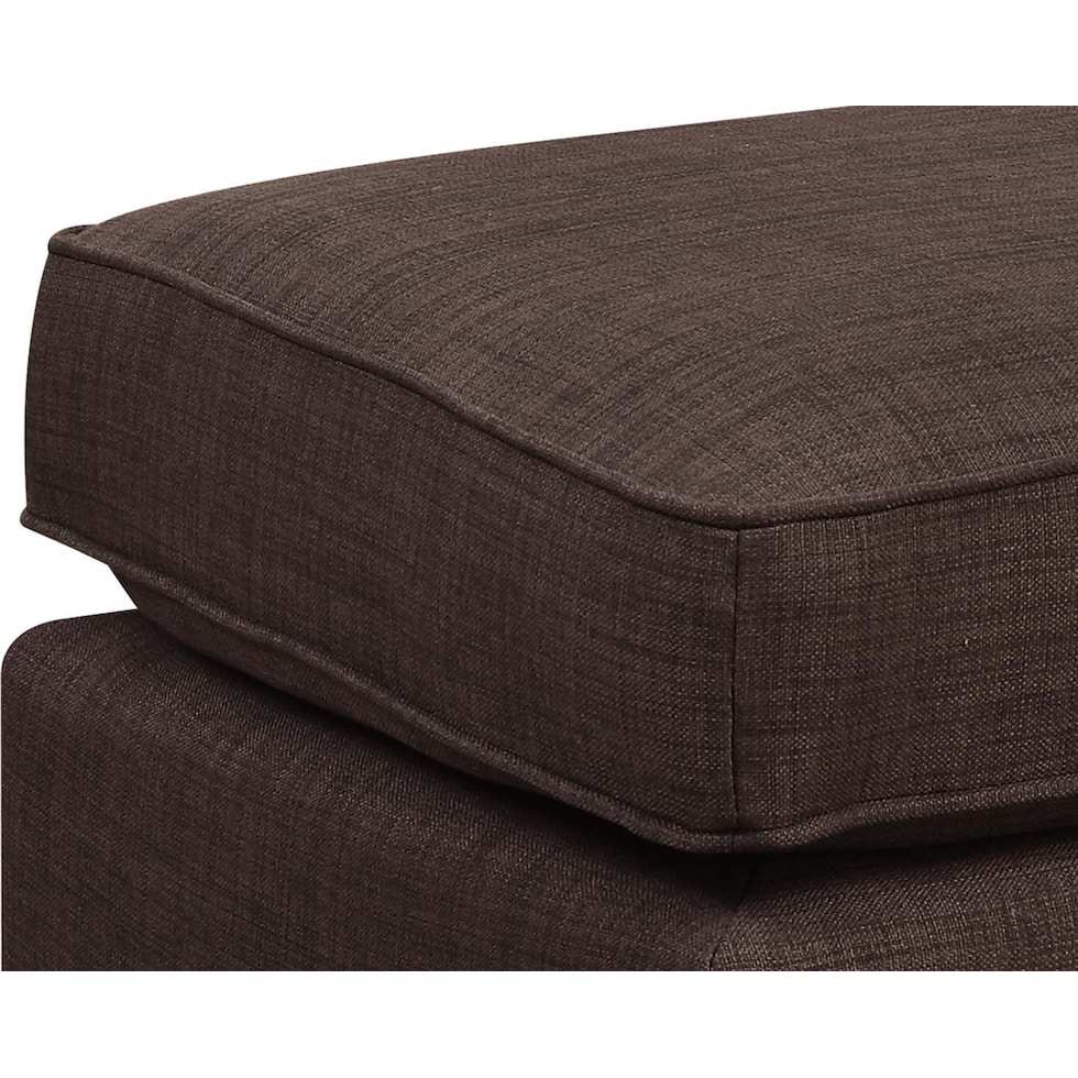 adonis dark brown ottoman   