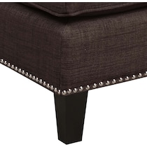 adonis dark brown ottoman   