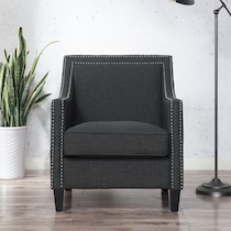 adonis gray accent chair   