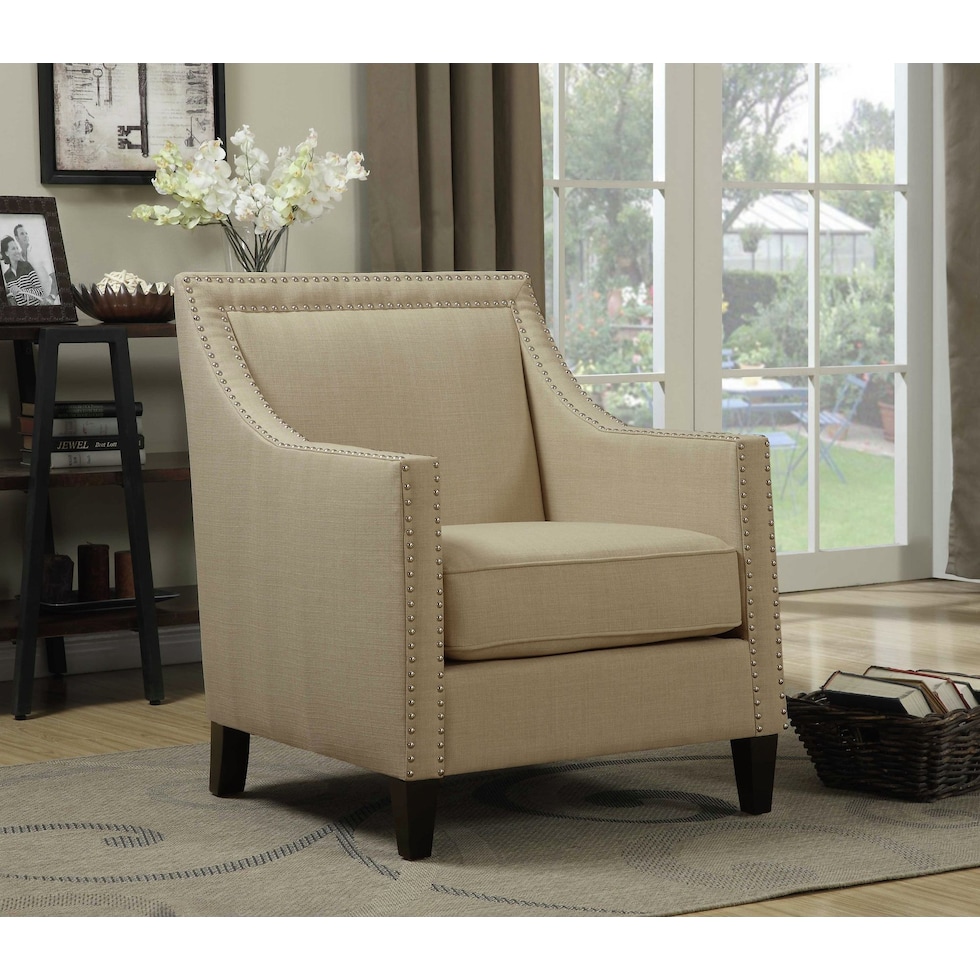 adonis neutral accent chair   