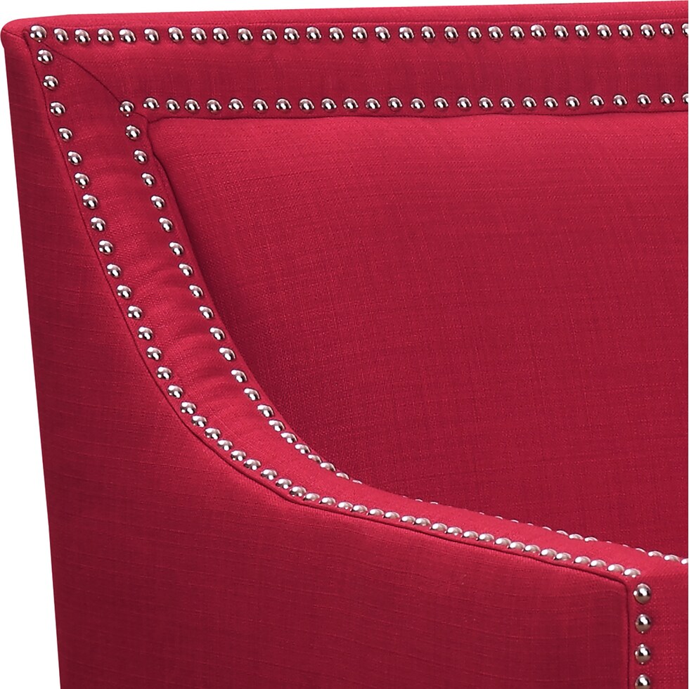 adonis red accent chair   