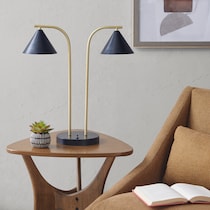 adora black table lamp   