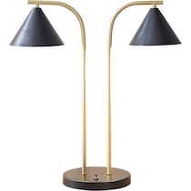 adora black table lamp   