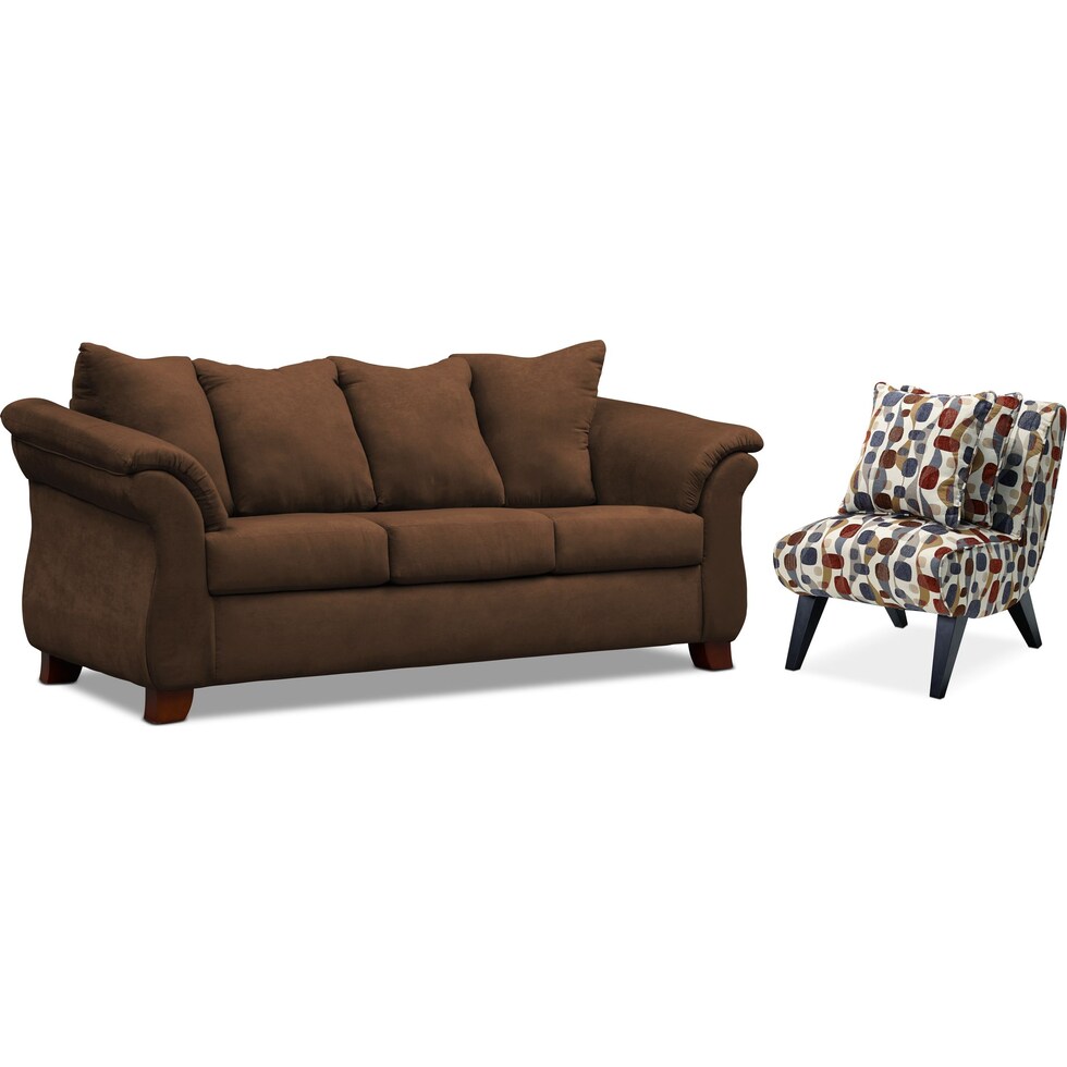 adrian dark brown  pc living room   