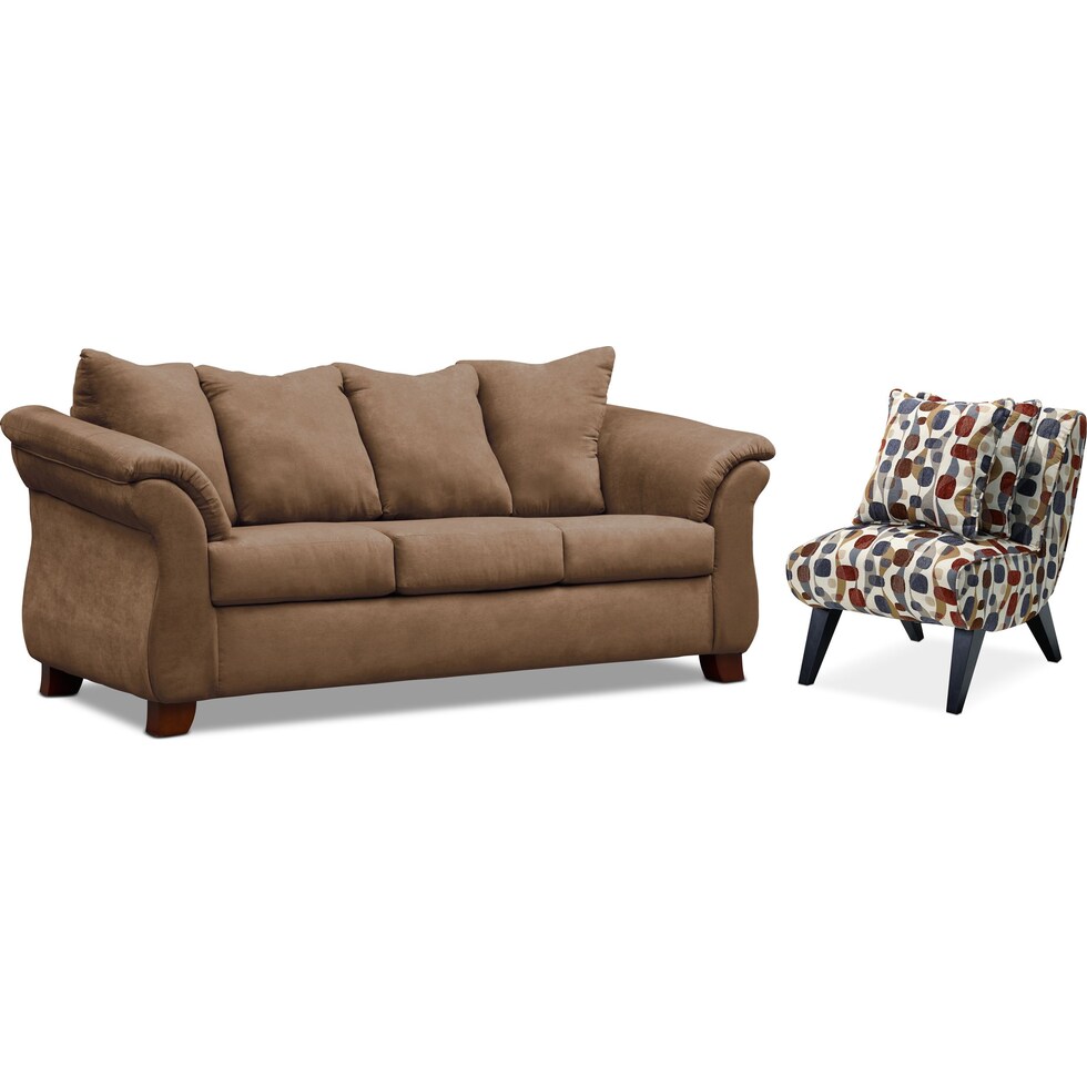 adrian light brown  pc living room   