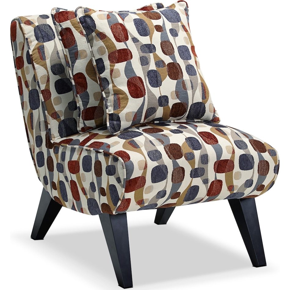 adrian multicolor accent chair   