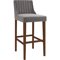 adrienne gray bar stool   