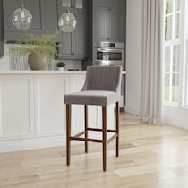 adrienne gray bar stool   