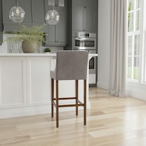 adrienne gray bar stool   