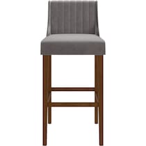 adrienne gray bar stool   