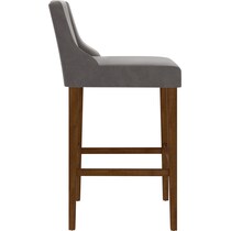 adrienne gray bar stool   