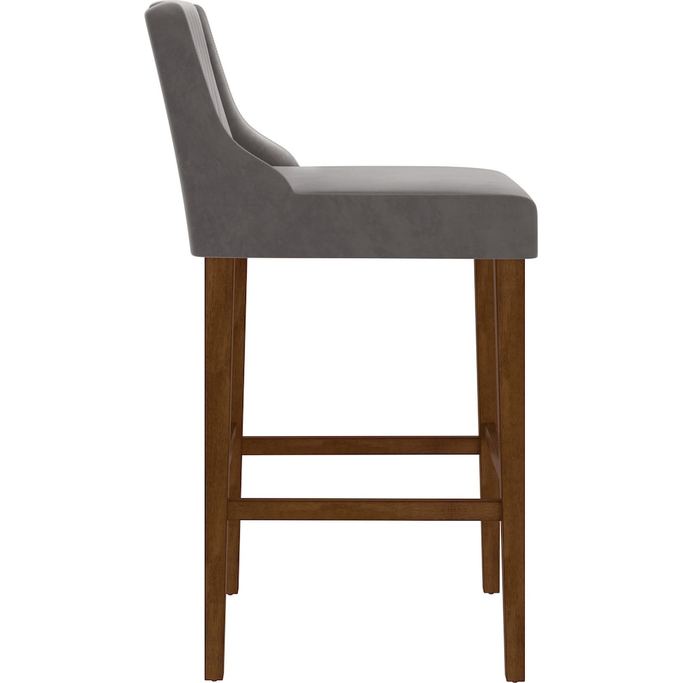 adrienne gray bar stool   