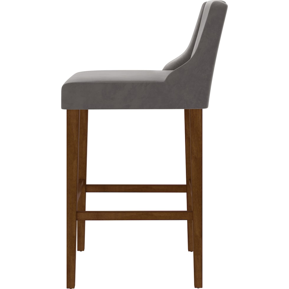 adrienne gray bar stool   