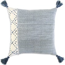 adrift blue outdoor pillow   