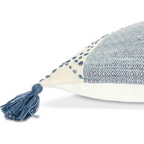 adrift blue outdoor pillow   