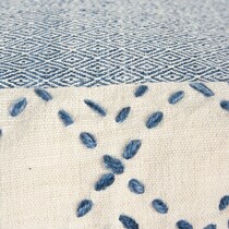 adrift blue outdoor pillow   