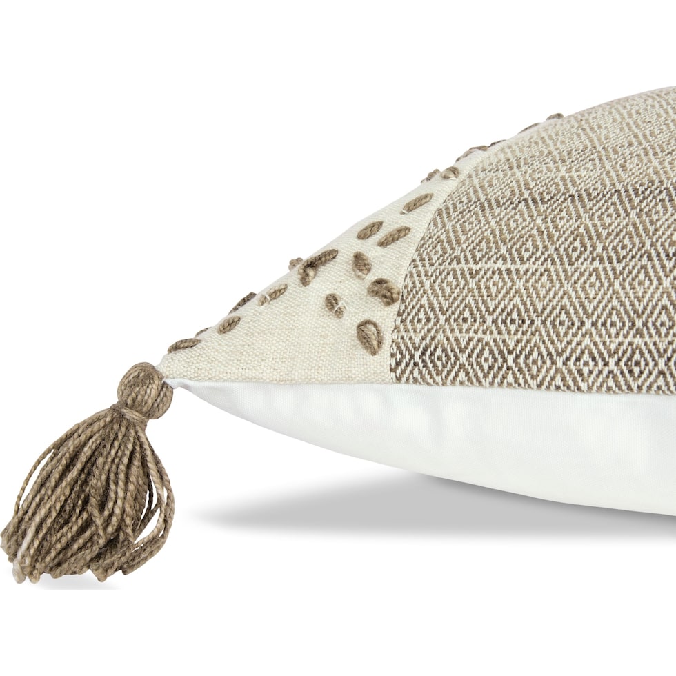 adrift neutral outdoor accent pillow   