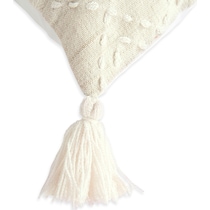 adrift white outdoor pillow   