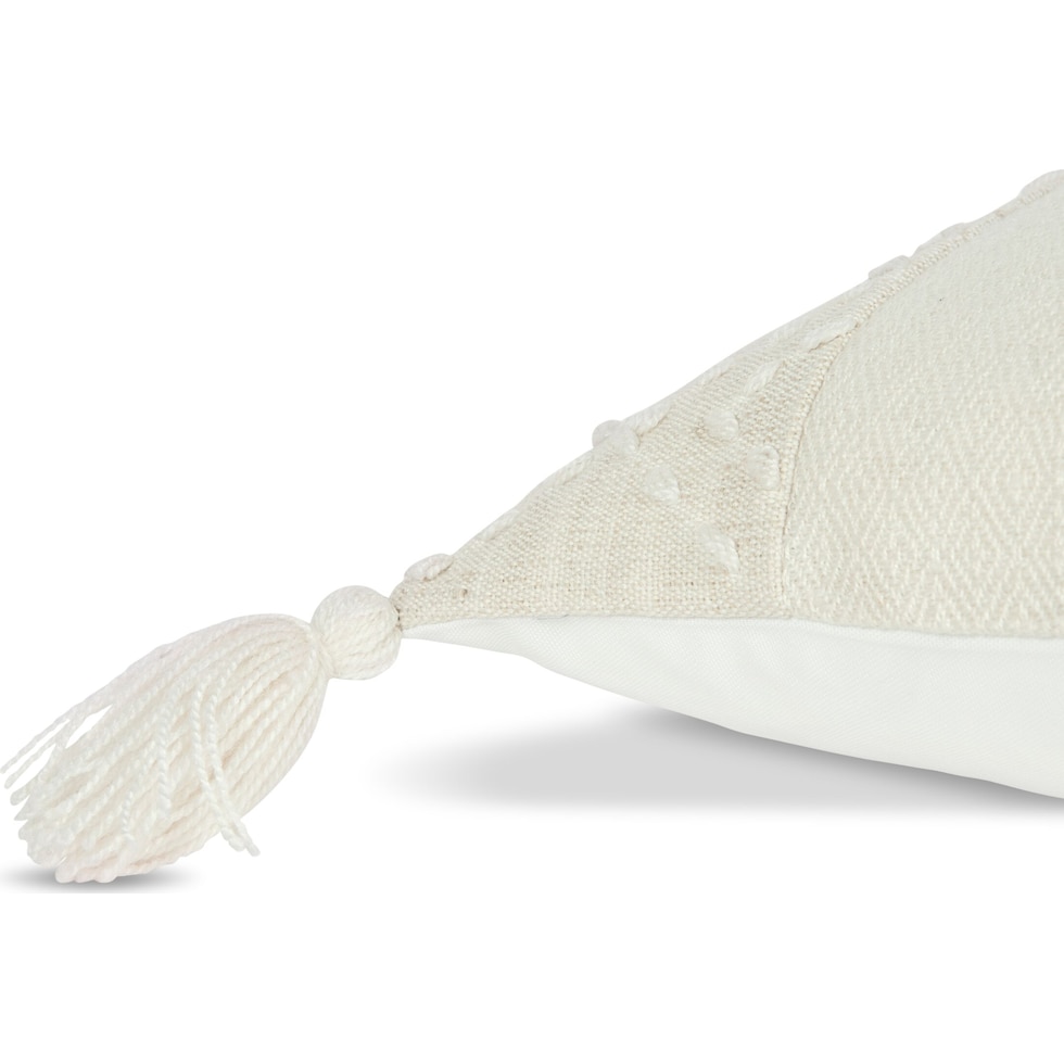 adrift white outdoor pillow   