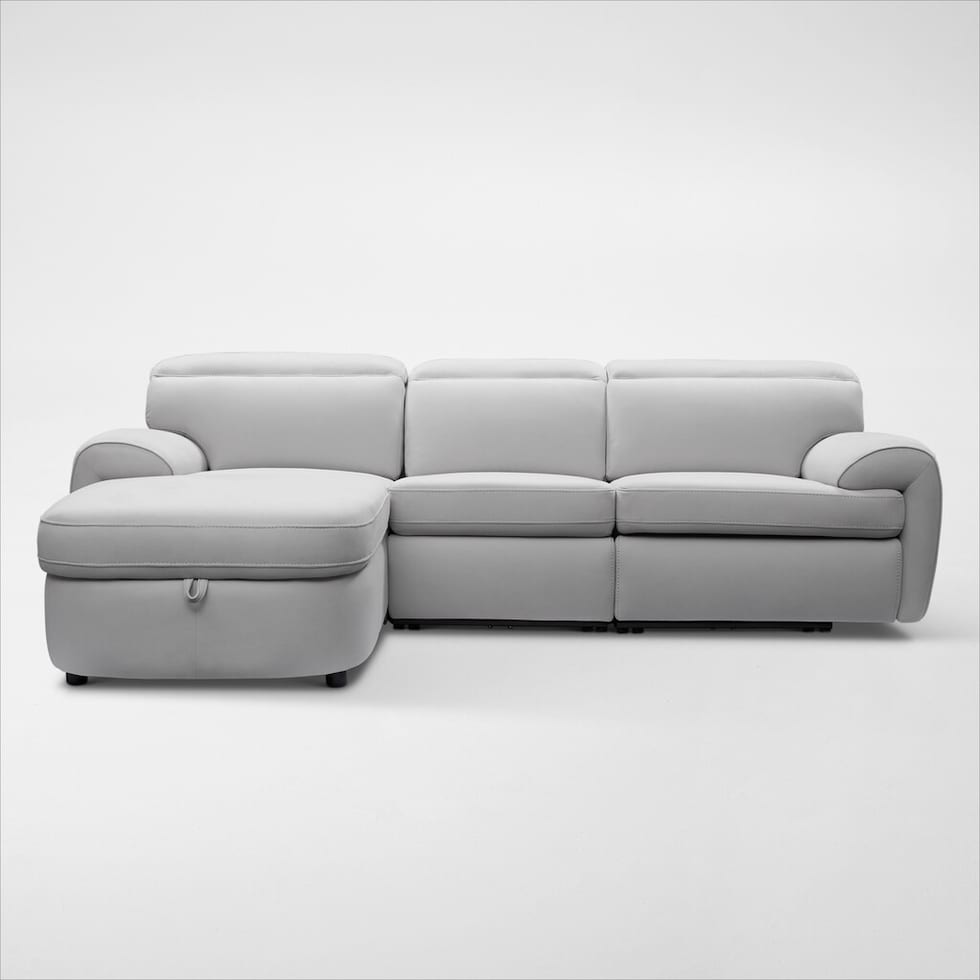 aero gray sectional   