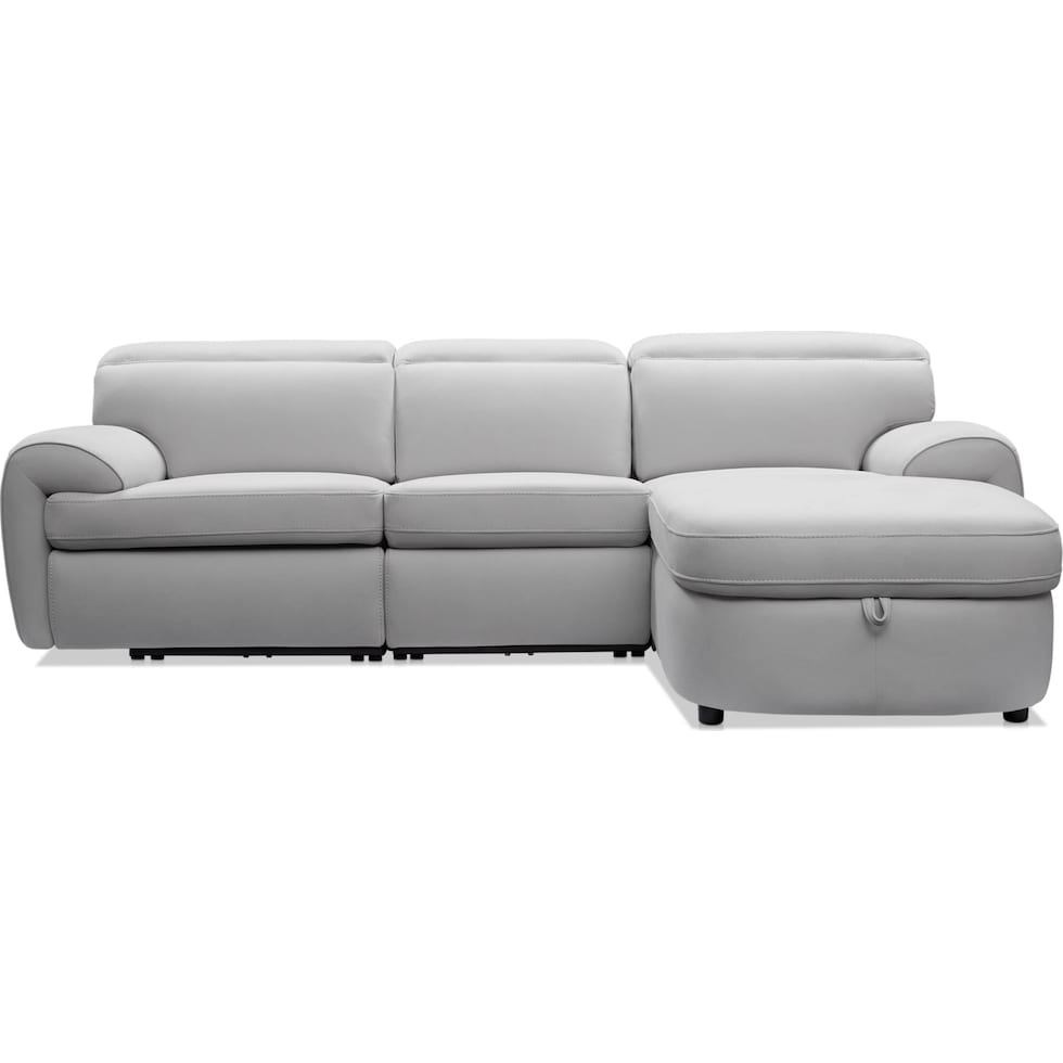 aero gray sectional   