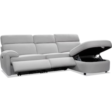 Aero 3-Piece Dual-Power Reclining Sectional with Chaise