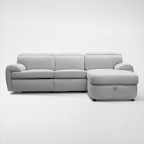 aero gray sectional   