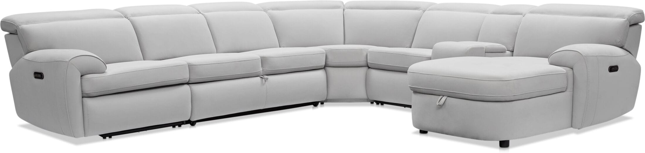 Sectional with deals recliner and sleeper