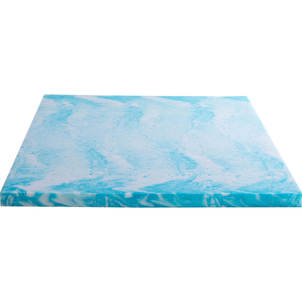 aerofusion blue california king mattress topper   