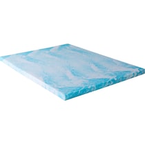 aerofusion blue full mattress topper   