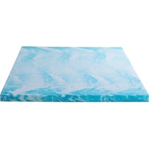 aerofusion blue full mattress topper   