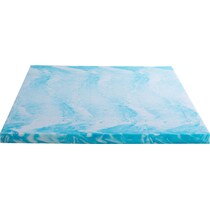 aerofusion blue queen mattress topper   