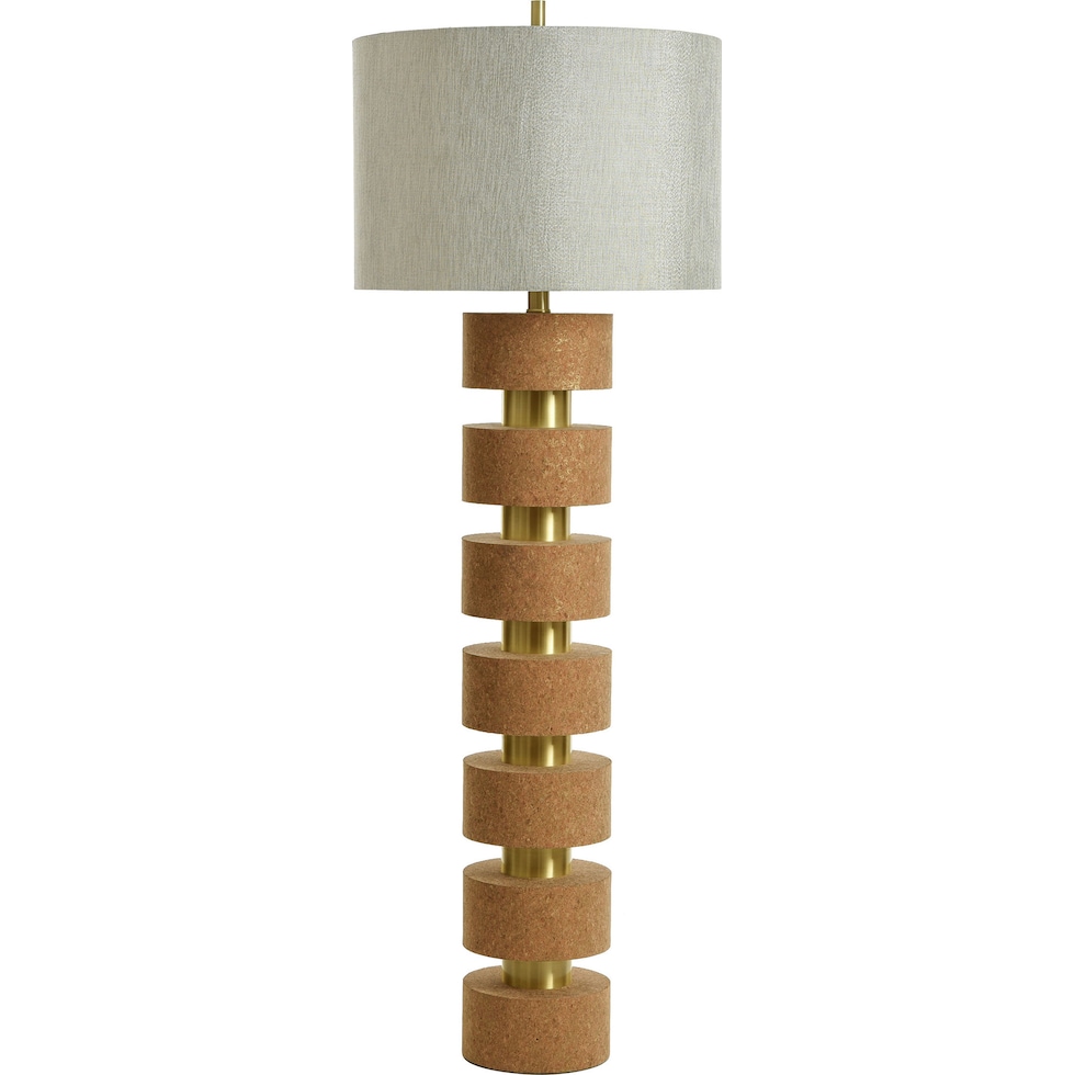 afton neutral floor lamp   