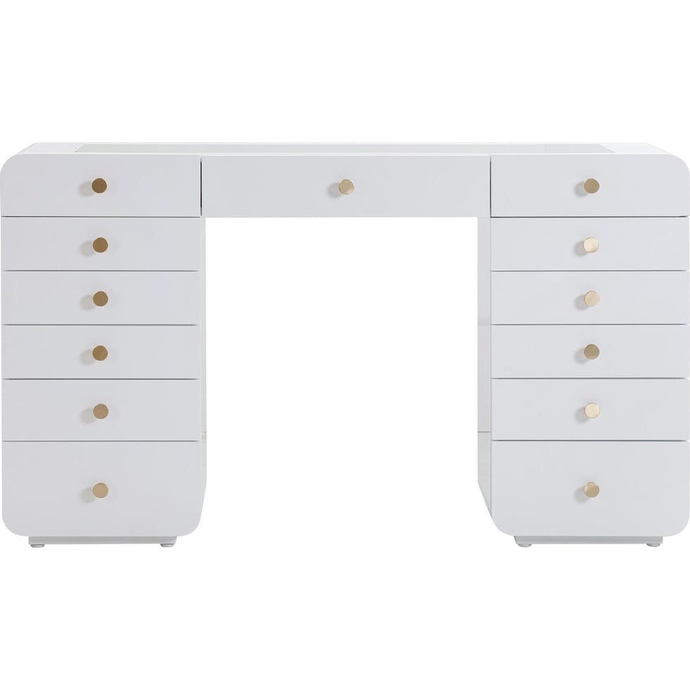 agatha white desk   