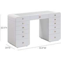 agatha white desk   