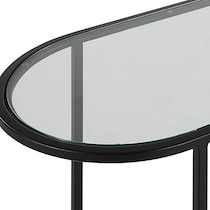 ahmir matte black end table   