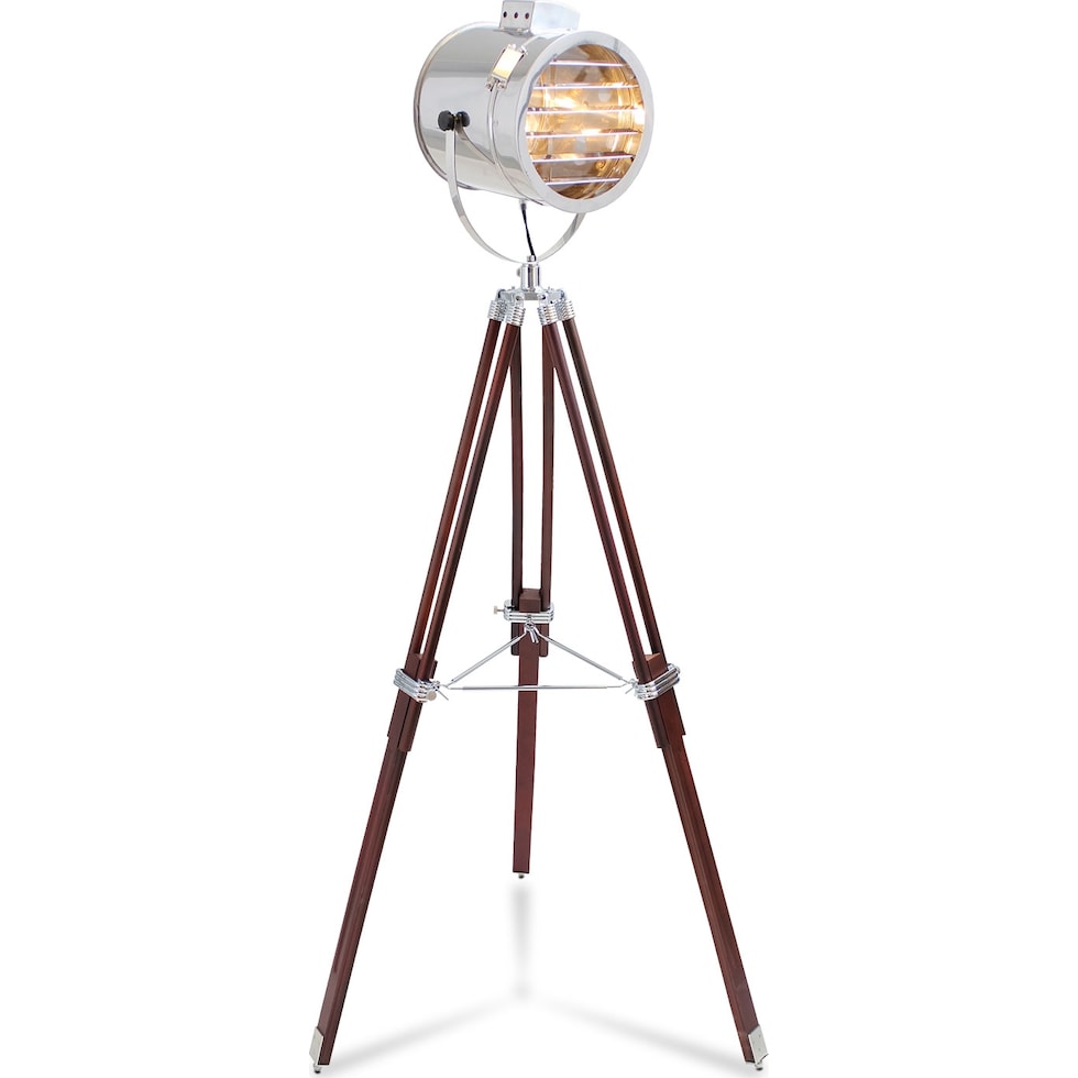 ahoy chrome floor lamp   
