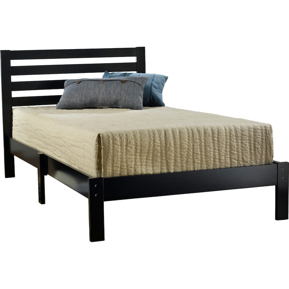 aiden black twin bed   