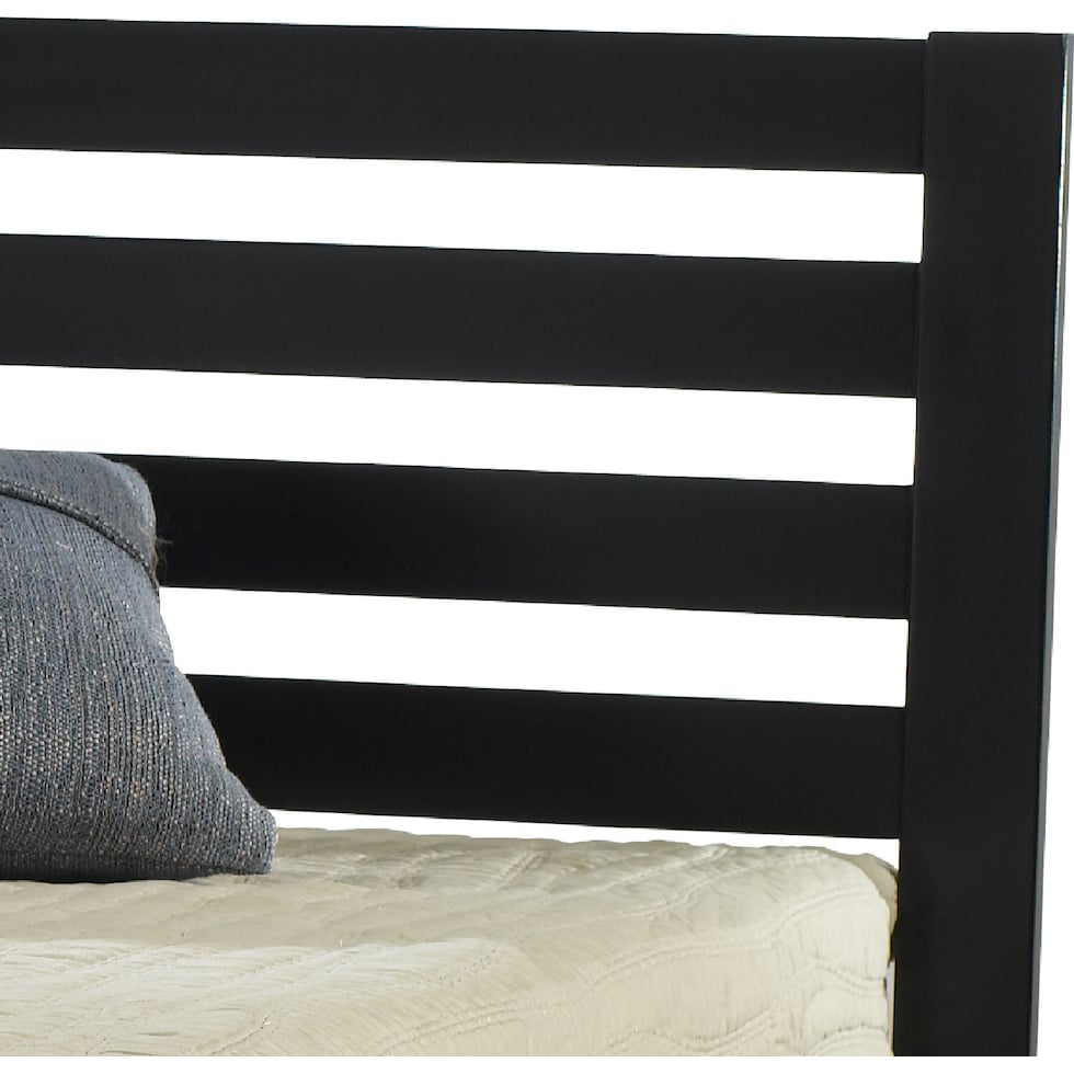 aiden black twin bed   