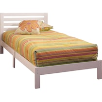 aiden white twin bed   